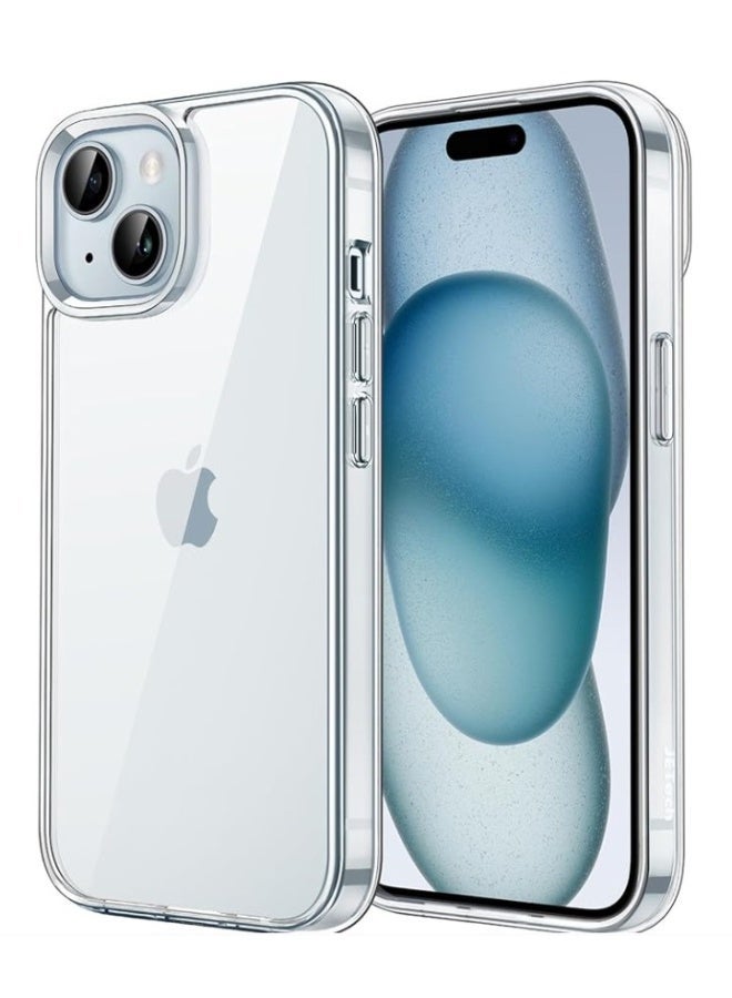 Berlia iPhone 14 Crystal Clear Soft TPU Anti-Shock Slim Back Cover – Flexible Protective Case - Image 1